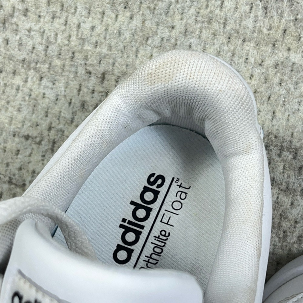 Adidas Cloudfoam Advantage AW4287 White Leather Low Top Sneaker Womens Shoes 10 - Picture 10 of 14